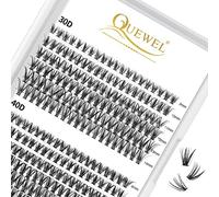 240Pcs Individual Lashes QUEWEL Cluster Lashes Individual Lash Extension 30D+40D D Curl Lashes Cluster DIY Look Like Eyelash Extensions Mix8-14mm at Home(30D+40D 0.07D MIX8-14mm)