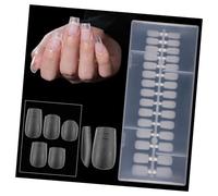240pcs Matte False Nails With Calibrated Size Markers Short Ladder Long Oval Optional Nails Extension Manicure Art Multi Size False Nail Kit