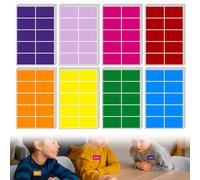 240Pcs Moving Stickers (76 mm x 50 mm) Rectangular Coloured Stickers Labels in 8 Assorted Neon Colors Strong Adhesive Bond Rectangular Sticker Durability and Stability Color Coding Labels