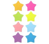 240Pcs Pentagram Shaped Sticky Notes Super Adhesive Paper Material Colorful Stationary Practical Post It Notes Waterproof Tabs for Home Office School Refrigerator and Meeting Use