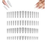 240PCS Sandwich Dual Nail Form- Dual Sandwich Nail Forms, Nail Forms for Gel Nails Extension, Reusable Acrylic Nails Molds, Quick Nails Extension (mix)