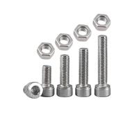 240Pcs SS Socket Cap Bolts, M4 M5 Assorted