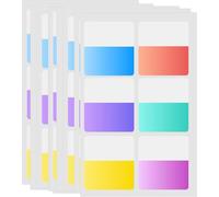 240pcs Sticky Index Tabs Self Adhesive Flag 1 inch Writable Repositionable File Tabs Flags Writable Annotation Tabs Page Markers Tabs for Books Notebooks File
