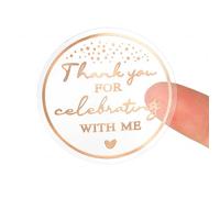 240Pcs Thank You for Coming to My Party Stickers - Personalised Sticker Pack with Personalised Birthday Stickers, Suitable for pasting on Thank-You Letters or Postcards