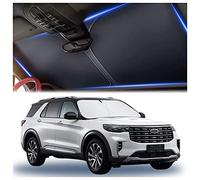 240T Thickened Automotive Glass Sunshade and Comes with Storage Bag,Keep Car Interior Cool,Universal Windshield Sun Shade Fit for Cars,Trucks,SUVs (L: 145x80cm)