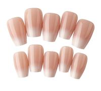 240tips/box Stick On Nails Long Coffin Press On Nails For Women And White False Nails Art Decoration