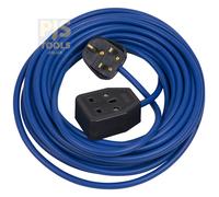 Faithfull Trailing Lead Power Plus SY-CZ-28 14m 240V 13A 1.5mm Blue