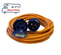 Maypole 230V 16 Amp 10 M Caravan Site Extension Lead NCC Approved, Orange