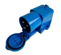 240V 16A Surface Mounted Mains Inlet Socket - CEE 3-Pin Caravan Hookup Point with Splashproof Flap - External Electrical Connector for Motorhomes, Campervans, Caravans & Trailers