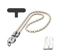 240W Charging Cable with Wearable Bracelet Design,Crossbody & Wrist Strap Lanyard, Lightweight Double Interface,Portable Fashion Fast Charger Cable For Laptops, Phones, Tablets (Colorful, 1.2)