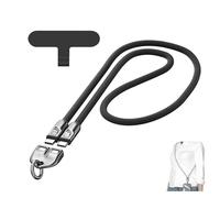 240W Charging Cable with Wearable Bracelet Design,Crossbody & Wrist Strap Lanyard, Lightweight Double Interface,Portable Fashion Fast Charger Cable For Laptops, Phones, Tablets (Black, 1.2)