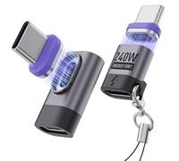 240W Magnetic USB C Adapter, PD3.0 Fast Charging Magnetic Type C Adapter with 480Mbps Data Transfer for Samsung Galaxy S24 Ultra/S23+