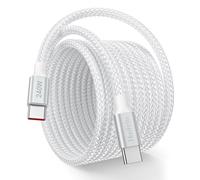 240W USB C Charger Cable 2.5M, PD3.1 USB C to USB C Cable, Type C Charger Cable Fast Charging Cable for iPhone 17/16/15 Pro Max, for Samsung Galaxy S25/24, Steam Deck, MacBook/iPad Pro, White