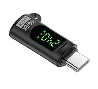 240W USB C Power Meter Voltage Current Monitor with LED Digital Display, 40Gbps Data Transfer, 8K/60Hz Video Output, USB4 Compatible Electronic Load Tester, 2 P