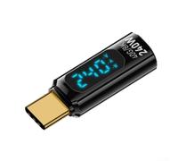 240W USB C Tester with Dual LED Display for Power and Voltage Analysis