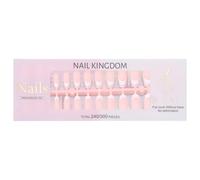 240x/Box French Tip False Nails Long Press On Nails Full Stick on Nails Short False Nails for Woman