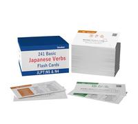 241 Japanese Verbs Flash Cards (JLPT N5 & N4) with 10 Common Japanese Tenses