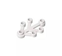 2423 Ornaments Plant, Leaves 4x3 50 Pieces GDS-1439 Compatible with Lego Building Blocks Color:White