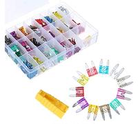 242Pcs/box Mini Standard Blade Set Car Fuses Assortment Kit 2/3/5/7.5/10/15/20/25/30/35/40AMP Blade Fuse Assorted Kit with Clip Protected circuits