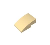 24309 Arched Brick Slope Curved 3x2 No Studs 50 Pieces GDS-1123 Compatible with Lego Building Blocks Color:Tan