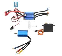 2435 3300KV Brushless Motor 25A Brushless ESC with 2.2kg Servo Combo Set Fit for Traxxas 1/16 1/18 RC Car