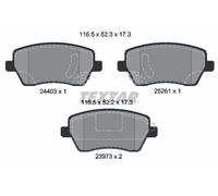 2440301 BRAKE PAD SET, DISC BRAKE FITS FOR NISSAN MICRA IV 1.2