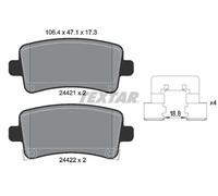 2442101 Textar Rear Brake Pad Set Fits Cadillac Chevrolet Opel Saab Xts Malibu