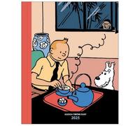 24489 Tintin The Lotus Desk Diary 2025 Blue 15 x 21 cm