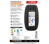 Hankook Summer Tyre Ventus S1 evo3 K127B 245/40 R19 98Y XL Runflat