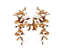 245 Cm Artificial Brown Garland Leaves, Realistic-Looking Brown Foliage, Gives Any Room A Warm, Rustic Atmosphere, Durable, Flexible Design, For Halloween, Christmas Parties, Wedding Decorations
