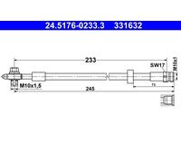 BRAKE HOSE 24.5176-0233.3 FOR AUDI CHZE/DKLD/CHZB 1.0L CUSB 1.4L 3cyl A1 2.0L A1