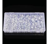 245PCS Zinc Plated M3/M4/M5/M6/M8/M10 Four Claws Speaker Nut T-nut Blind Pronged Tee Nut DShanLa