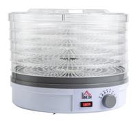 245W 5Kg Five Tray Food Dehydrator White by Homcom