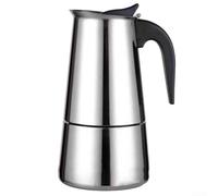 2469 Cups Moka Pot Coffee Maker, Crafted from Stainless Steel, Safe for Induction and Fire Use, Ergonomic Handle for Comfort (450 mL)