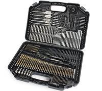 246pc Combination Drill Bit Set Include HSS Titanium Twist, Screwdriver, Masonry Drill Bits, for Woods, Metal, Plastics & Copper