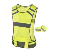247 Viz Mesh Reflective Vest with Inside Pocket - High Visibility Reflective Running Gear Safety Vest Straps for Men, Women,Kids, for Night Running, Walking, & Cycling