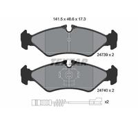 2473901 BRAKE PAD SET, DISC BRAKE TEXTAR