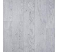 247Floors Flash Wood Plank Effect Vinyl Flooring 2.3mm Realistic Foam Backed Lino Slip Resistant (2.5m x 2m / 8ft 2" x 6ft 6", Pale Grey Planks)