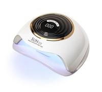 248W UV Nail Lamp Gel Nail Lamp UV Dryer with 63 Beads for Gel Nails LED Nail Lamp, Automatic Sensor and 4 Timer Settings Perfect for Home and Salon Use Professional Quality Nail Dryer