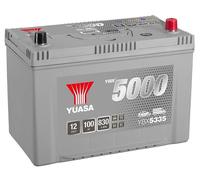 Yuasa YBX5335 12V 100Ah 830CCA Silver Sealed Maintenance Free High Performance Car Battery