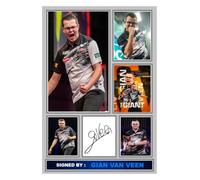 249. Gian Van Veen Darts Legend Signed Print A4 Photograph (21 X 297 CM) Art Work Wall Art Display Great Gift Idea (REPRINT) #####
