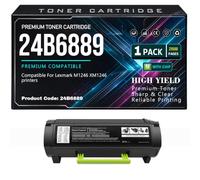 24B6889 for Lexmark M1246 XM1246 Toner Cartridges High Yield | Compatible M1246 XM1246 Printers with chip 21000 Pages,24B6889-1PC