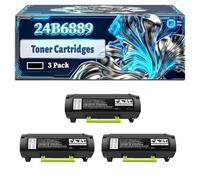 24B6889 Toner Cartridges Compatible for Lexmark M1246 XM1246 Printers, With Chip Large Capacity 31000 Pages (3 Pack Black)
