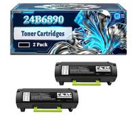 24B6890 Toner Cartridges Compatible for Lexmark M3250 XM3250 Printers, With Chip Large Capacity 31000 Pages (2-Pack Black)