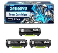 24B6890 Toner Cartridges Compatible for Lexmark M3250 XM3250 Printers, With Chip Large Capacity 31000 Pages (3 Pack Black)