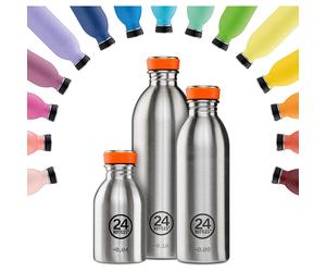 24BOTTLES 1 LT Urban Steel Bottiglia Acciaio Extra LEGGERA