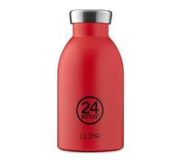 24Bottles Clima Stainless Steel 'Hot Red' Flask Bottle Hot Cold 330ml Leakproof