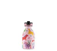 24Bottles Kids Bottle for Kids Primary School and Nursery 250ml Bottle with Cap 100% Airtight Stainless Steel Drinking Bottles Italian Design