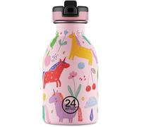 24Bottles Kids Bottle for Kids Primary School and Nursery 250ml Bottle with Cap 100% Airtight Stainless Steel Drinking Bottles Italian Design