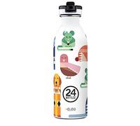 24Bottles Kids Bottle for Kids Primary School and Nursery 500ml Bottle with Cap 100% Airtight Stainless Steel Drinking Bottles Italian Design